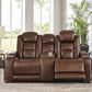 The Man-Den Power Reclining Loveseat with Console