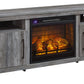 Baystorm 75" TV Stand with Electric Fireplace