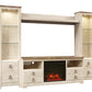 Willowton 4-Piece Entertainment Center with Fireplace