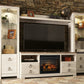 Willowton 4-Piece Entertainment Center with Electric Fireplace