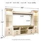 Willowton 4-Piece Entertainment Center