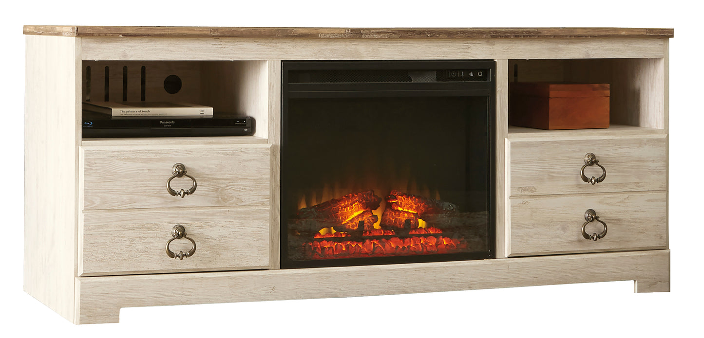 Willowton 4-Piece Entertainment Center with Fireplace