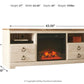 Willowton 64" TV Stand with Electric Fireplace