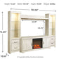 Bellaby 4-Piece Entertainment Center with Fireplace