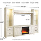 Bellaby 4-Piece Entertainment Center with Fireplace