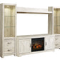 Bellaby 4-Piece Entertainment Center with Electric Fireplace