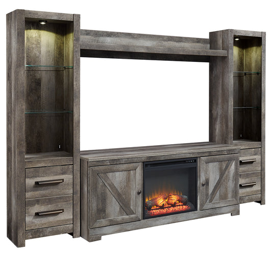 Wynnlow 4-Piece Entertainment Center with Fireplace