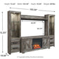 Wynnlow 4-Piece Entertainment Center with Fireplace