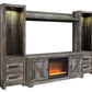 Wynnlow 4-Piece Entertainment Center with Electric Fireplace