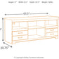 Trinell 63" TV Stand