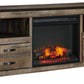 Trinell 63" TV Stand with Electric Fireplace