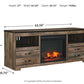 Trinell 63" TV Stand with Electric Fireplace
