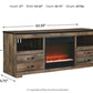 Trinell 63" TV Stand with Electric Fireplace