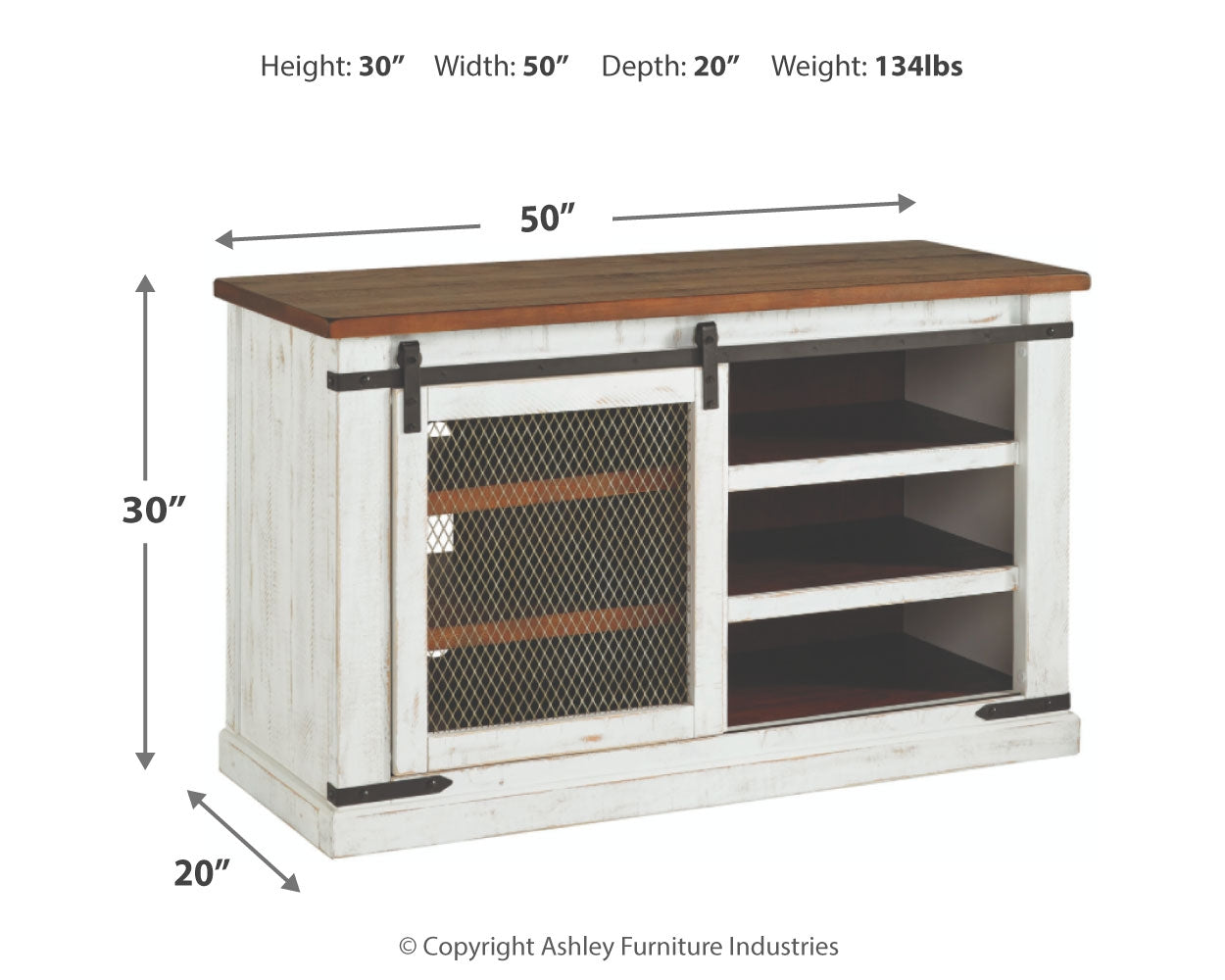 Wystfield 50" TV Stand
