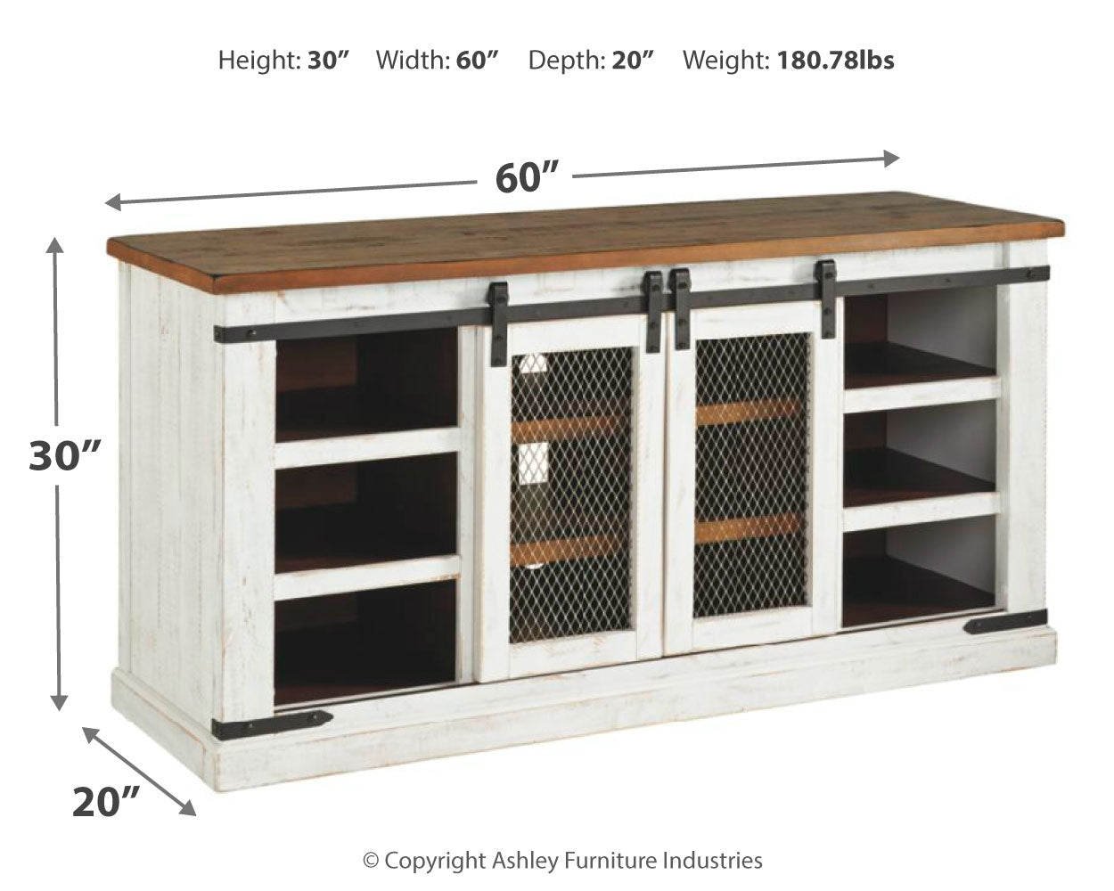 Wystfield 60" TV Stand