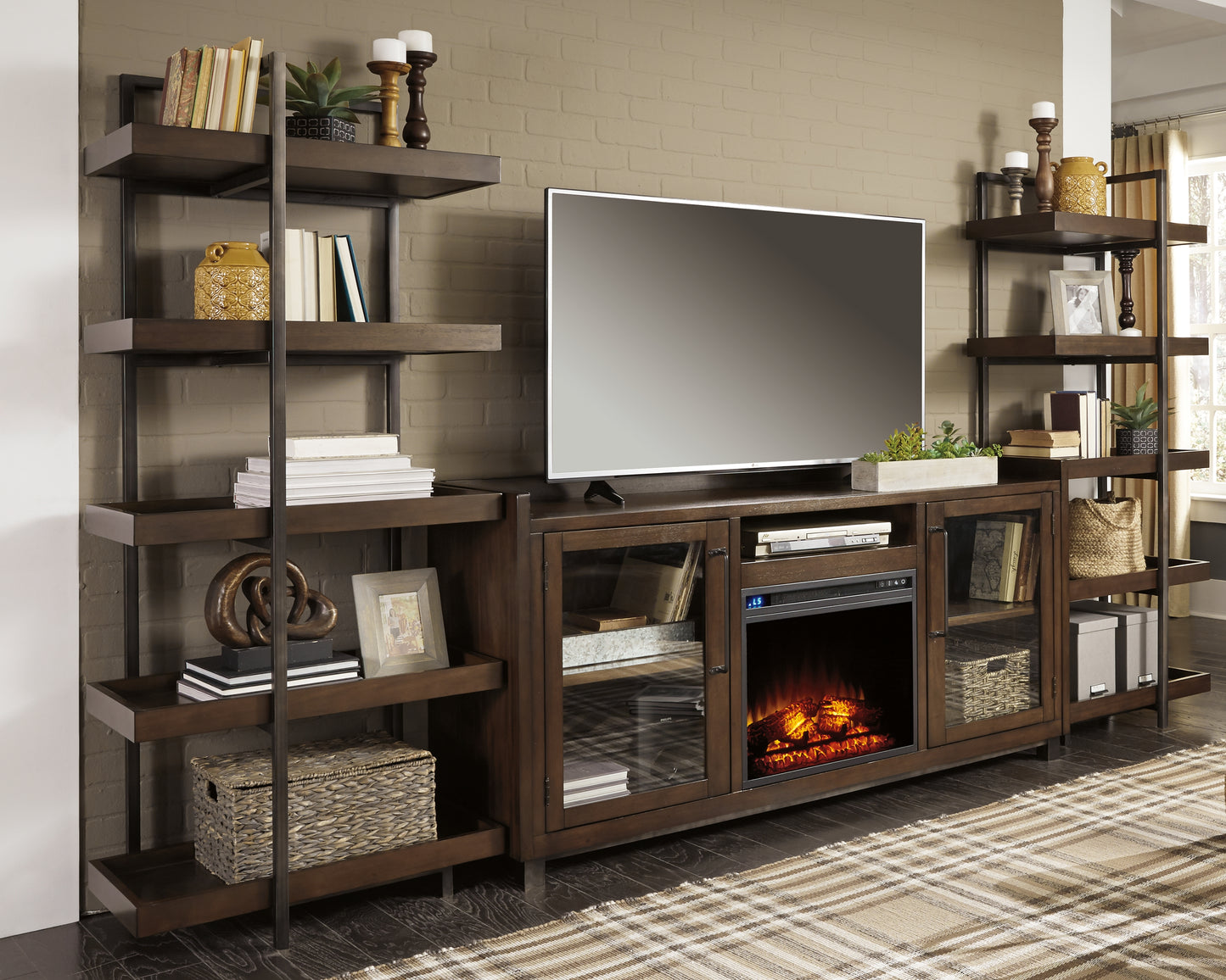Starmore 3-Piece Entertainment Center with Electric Fireplace