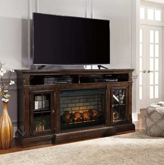 Roddinton 74" TV Stand with Electric Fireplace