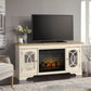 Realyn 74" TV Stand with Electric Fireplace