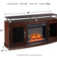 Chanceen 60" TV Stand with Electric Fireplace