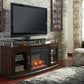 Chanceen 60" TV Stand with Electric Fireplace