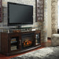 Chanceen 60" TV Stand with Electric Fireplace