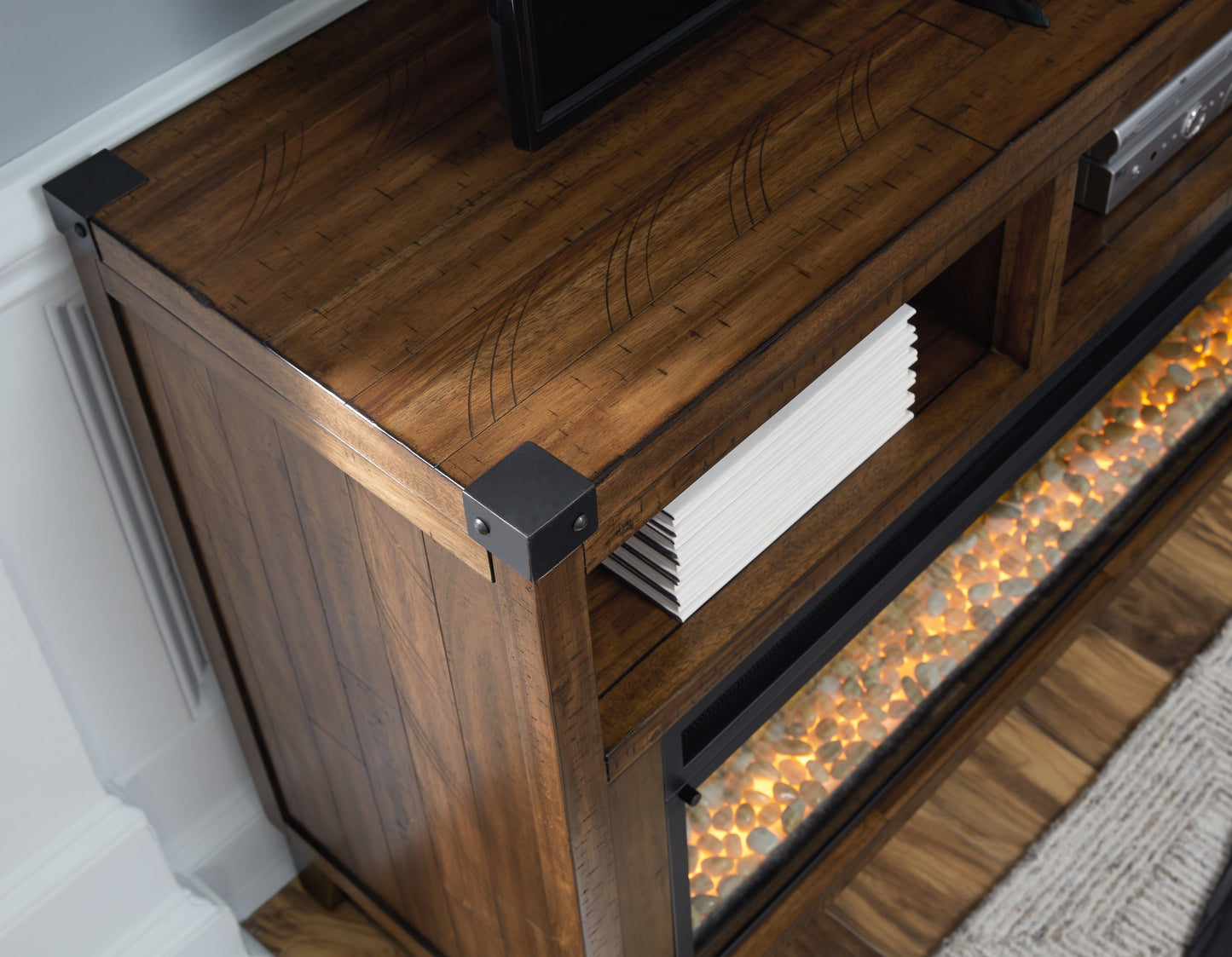 Royard 65" TV Stand with Electric Fireplace