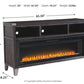 Todoe 65" TV Stand with Electric Fireplace