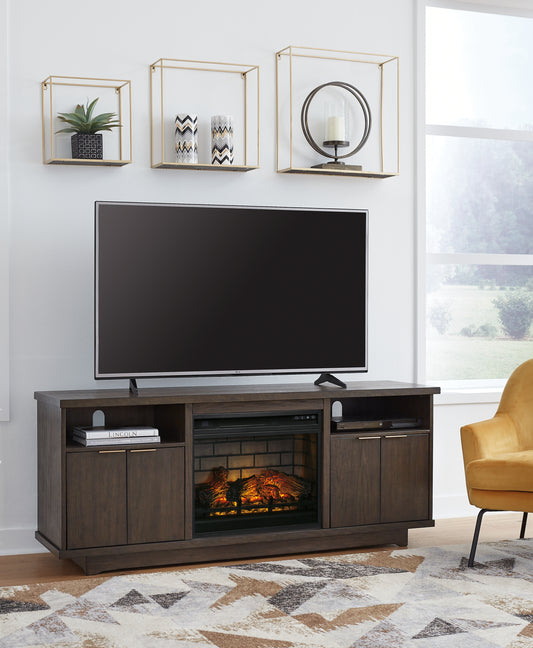 Brazburn 66" TV Stand with Electric Fireplace