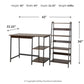 Soho Home Office Desk with Shelf